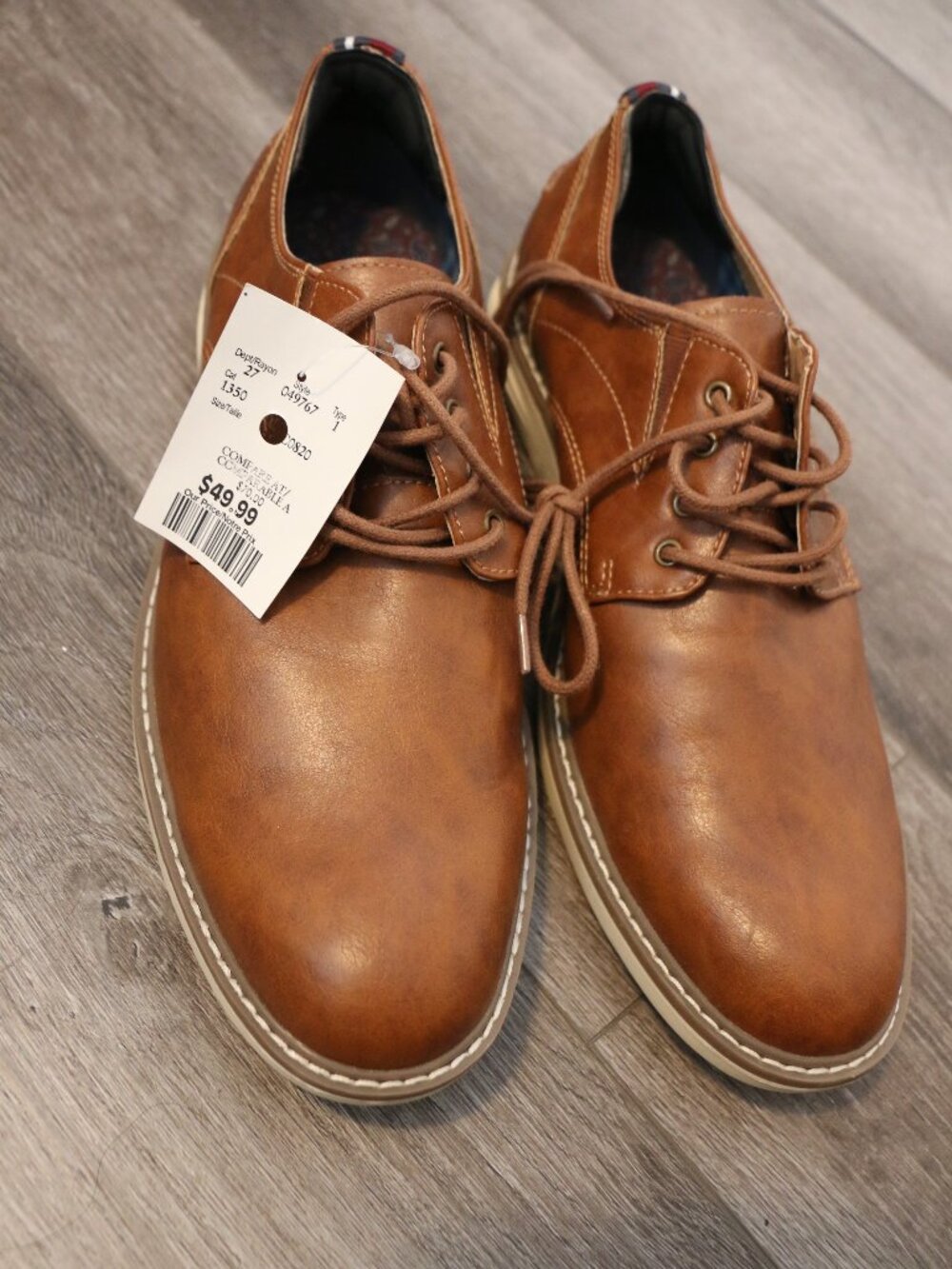 Ben Sherman Brown PU Leather Men's Dress Shoes w Tag US 9